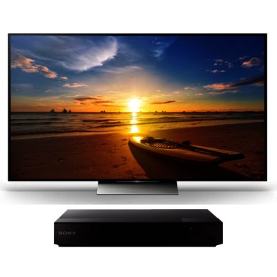 Sony KD65XD9305BU Black - 65inch 4K Ultra HD TV  Smart  LED  Freeview HD & BDPS6700B Black - 4K Smart 3D Blu-Ray Player